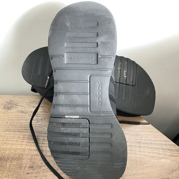 Adidas Women's Cloudfoam Comfy Black Running Sneaker Size 7 - Picture 10 of 11